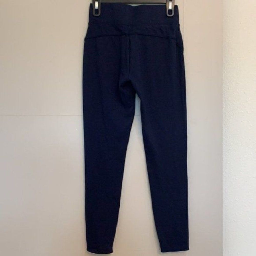 Seven 7 Navy-Blue Thick Leggings Size S - Picture 3 of 10